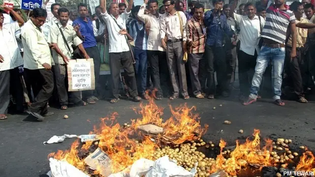 पश्चिम बंगाल में आलू किसानों का संकट