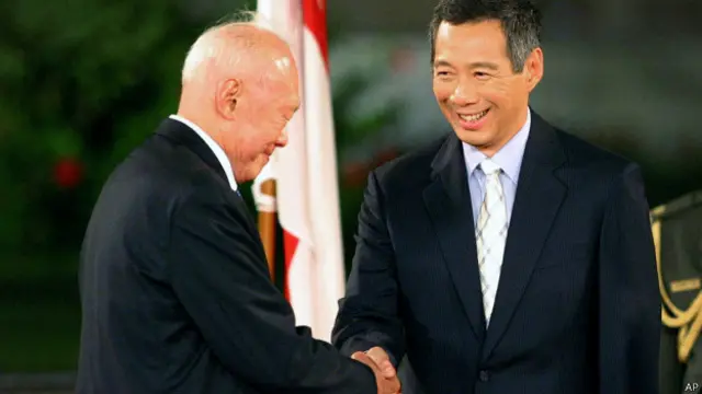 李光耀与李显龙