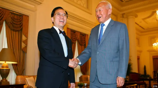 李光耀与曾荫权