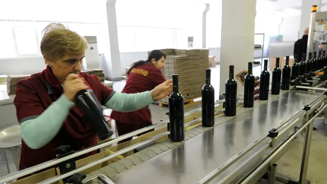 Pabrik wine di Tbilisi, Georgia.