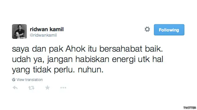 Akun Twitter Ridwan Kamil
