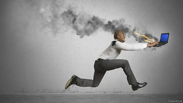 Пылающий ноутбук