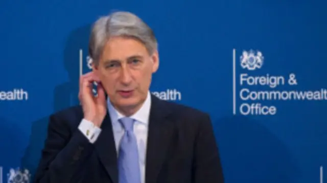 ब्रितानी विदेश मंत्री फ़िलिप हेमंड