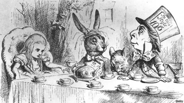 Alicia en la fiesta del té