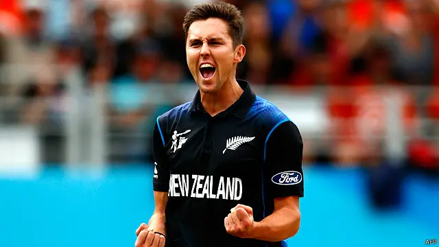 بولٹ نے جنوبی افریقہ کے دونوں اوپنرز کو آؤٹ کیا