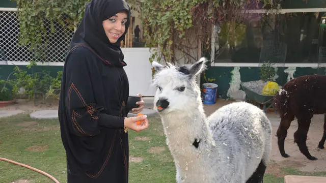 د هغې په کور کې د صحرايي او اهلي شویو حیواناتو ترڅنګ مرغان او خطرناک حیوانات هم شته، چې کور یې د یوه ژوبڼ په څېر ښکاري.