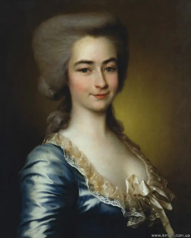 Дмитро Левицький, Портрет невідомої у блакитному, 1784