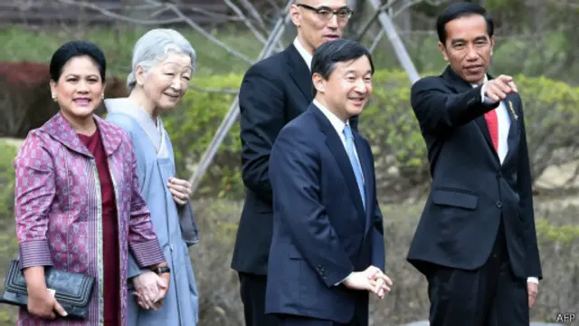 Presiden Jokowi juga bertemu dengan keluarga Kekaisaran Jepang.