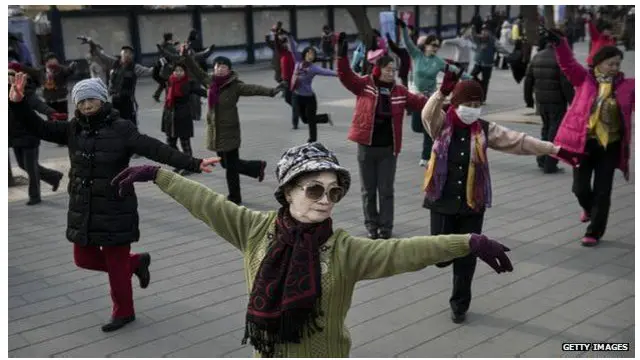 Peserta senam bersama