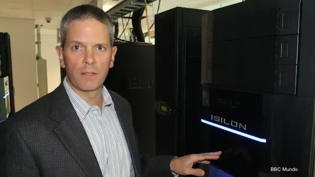 Tim Voyt, representante de la empresa EMC, en su laboratorio de Big Data del parque tecnológico de la Universidad Federal de Río de Janeiro.