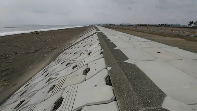 Muro para proteger a Japón de un tsunami