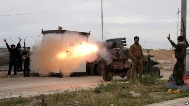 عراقی سکیورٹی فورسز اور شیعہ ملیشیا کو تکریت میں مزاحمت کا سامنا تھا