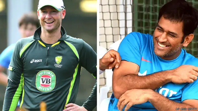 क्लार्क और धोनी