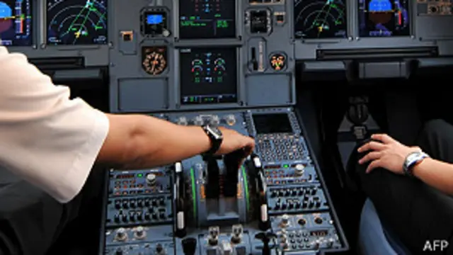 Cabina de un Airbus A320