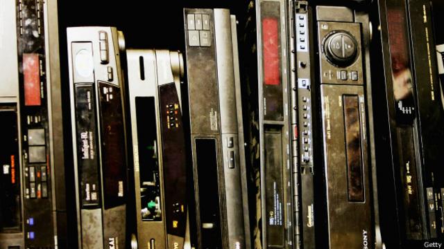 Viejos VHS descontinuados