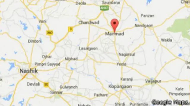 मनमाड़ का मानचित्र