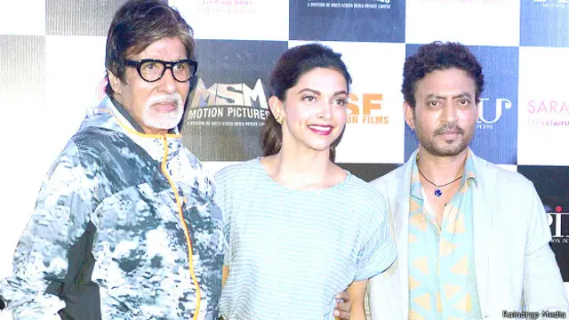 अमिताभ बच्चन, दीपिका पादुकोण, इरफ़ान ख़ान