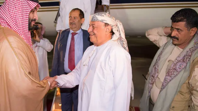 یمن کے صدر عبدربہ ہادی منصور سعودی عرب میں پناہ لیے ہوئے ہیں