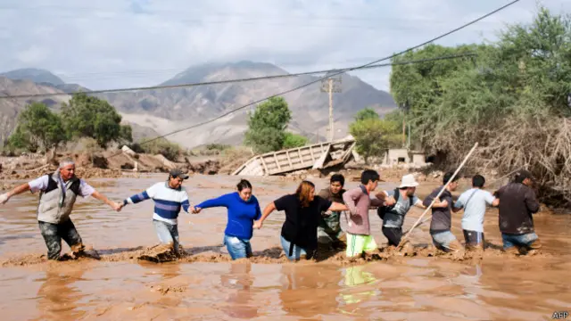Inundaciones en el norte de Chile