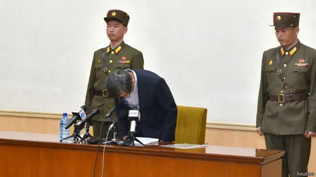 朝鮮公布韓國間諜的錄像