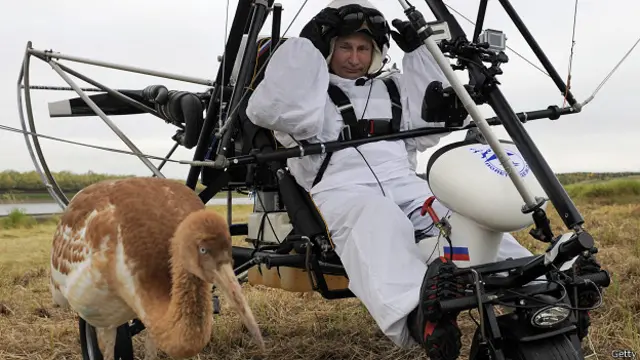 Путин со стерхом