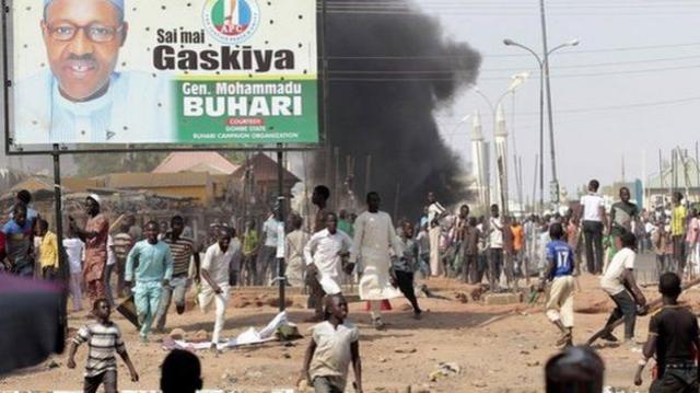 Episódios de violência ocorreram em Gombe, Estado do norte, antes de um comício do presidente
