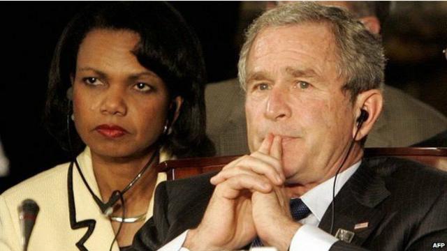 Condoleezza Rice defendeu os direitos das mulheres durante a guerra no Afeganistão