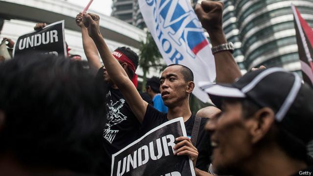 Los partidarios de Anwar ya se han manifestado en Kuala Lumpur.