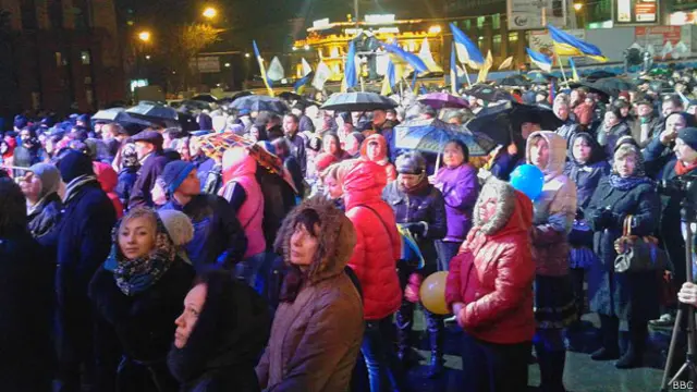 Мтинг в поддержку Игоря Коломойского в Днепропетровске
