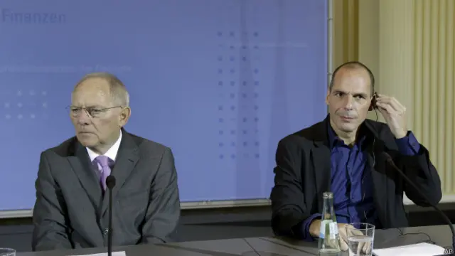 Янис Варуфакис и Вольфганг Шойбле