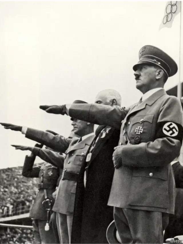 Hitler durante las Olimpiadas de Berlín.