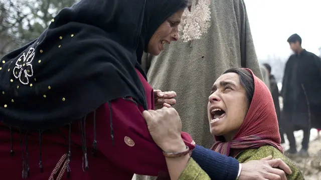 کشمیر میں سیلاب کے تصویر( فائل فوٹو)