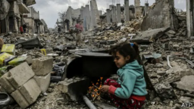 Niña en Kobane