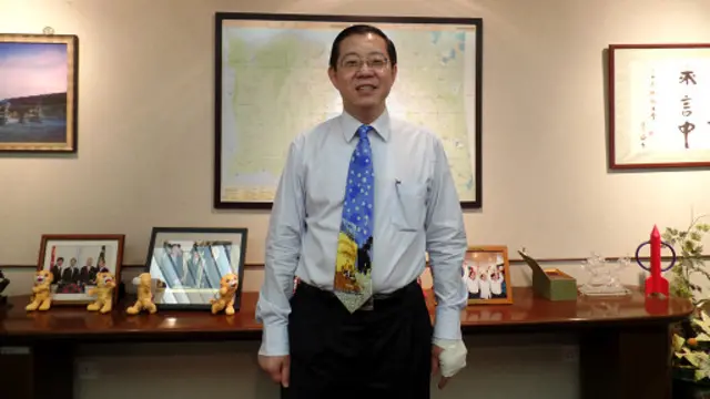 林冠英在檳城州政府大樓接受BBC中文網專訪