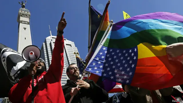 Демонстрация в Индиане 