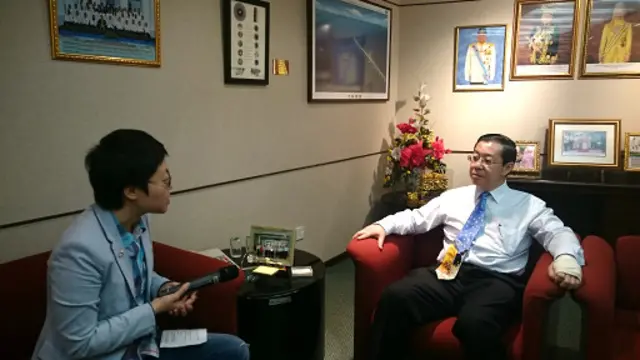 林冠英接受BBC中文網記者子川專訪