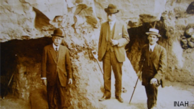 Aldea prehispánica cubierta de lava en Ciudad de México. Foto: INAH