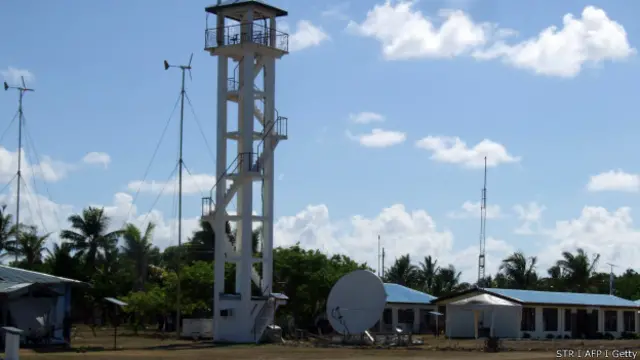 Pista de pouso nas ilhas Spratly (foto: STR/AFP/Getty Images)