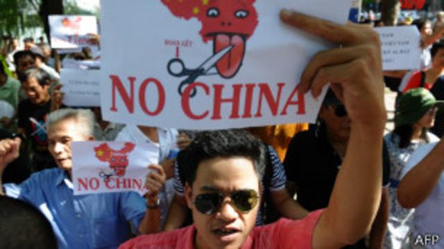 Protesta contra China en Vietnam