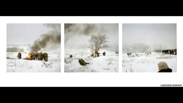 Блокада Ленинграда, 2013 год. Из серии "Реконструкция". 