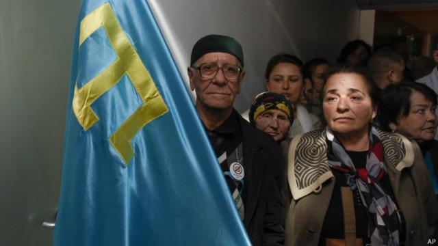 Акция протеста крымских татар