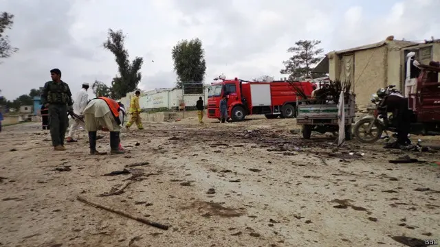 در انفجار روز پنجشنبه (۱۳ حمل/فروردین) دست کم ۱۸ تن کشته و ۶۴ نفر دیگر زخمی شدند