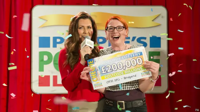 Ganadora de la lotería