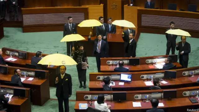 香港立法會抗議