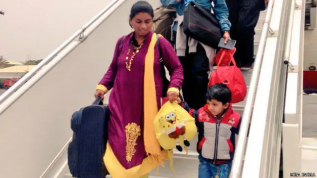 यमन से निकाले गए भारतीय