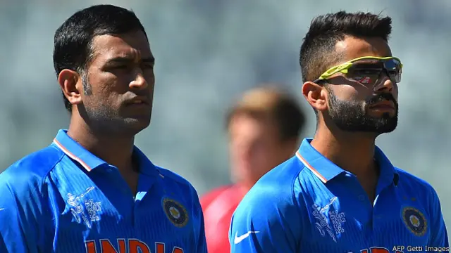 महेंद्र सिंह धोनी और विराट कोहली