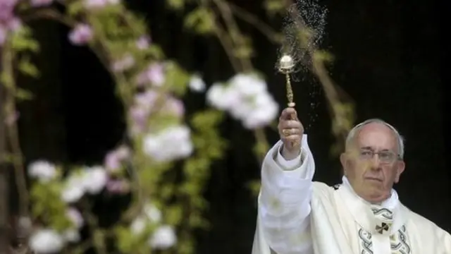教皇方济各主持复活节祈祷