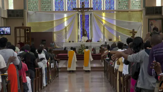 Пасхальное богослужение в Найроби, Кения