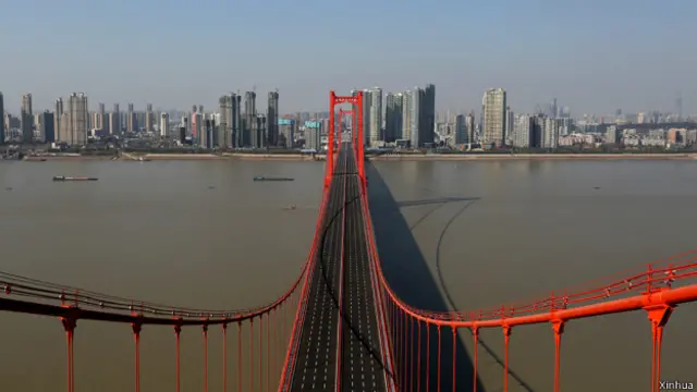 武汉鹦鹉洲长江大桥（新华社图片）