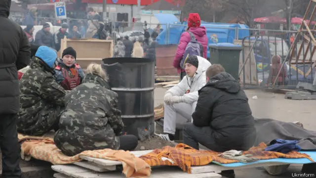 Активисты евромайдана